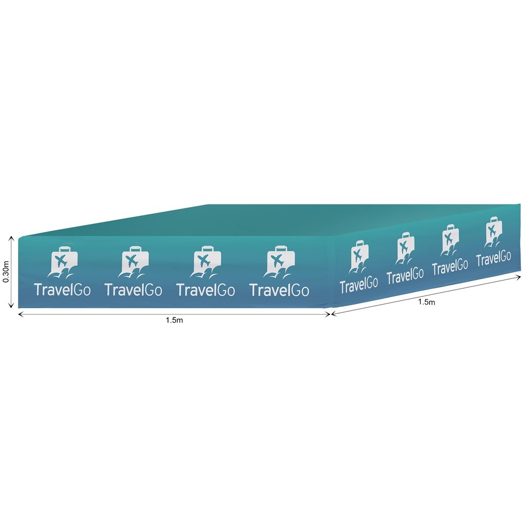 [SKIN-2020] Ovation Sublimated Gazebo 1.5m X 1.5m - Roof  (Excludes Hardware)