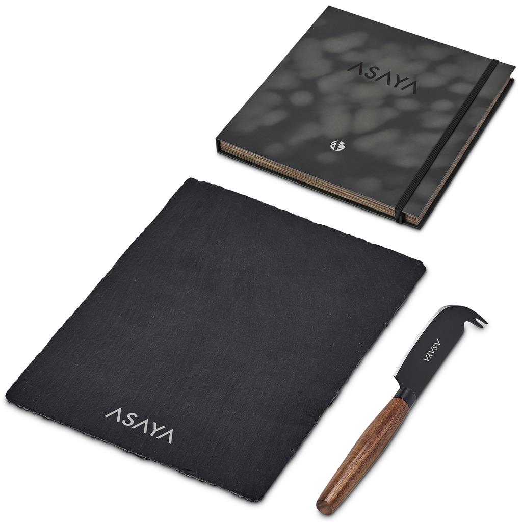 [HL-AC-160-B] Andy Cartwright Clarens Slate Cheese Board Set