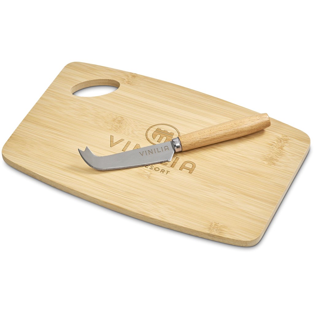 [HL-OK-132-B] Okiyo Edamu Bamboo Cheese Board Set