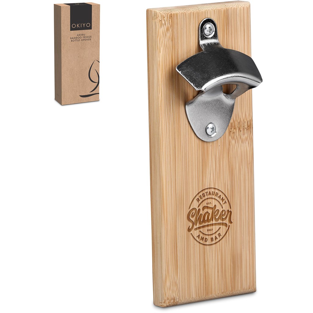 [HL-OK-147-B] Okiyo Akeru Bamboo Fridge Bottle Opener
